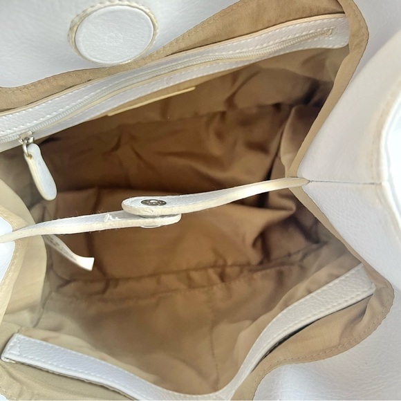 TIGNANELLO WHITE LEATHER BAG MINI BAG Y2K HANDBAG - Picture 13 of 14